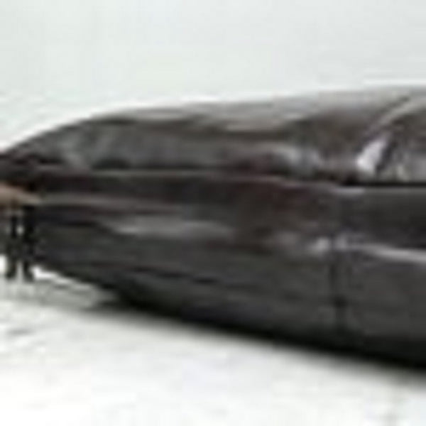 Noora Lambskin Leather Seat Cushion Cover,Table Seat Cover, Square Bench Floor Cushion Cover - Black SB198