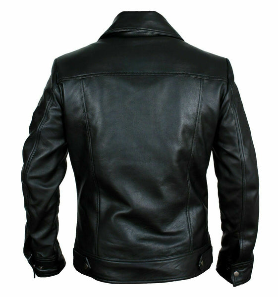 NOORA NEW MENS REAL LAMBSKIN LEATHER BLAZER JACKET TWO BUTTON SLIM FIT COAT NI-3