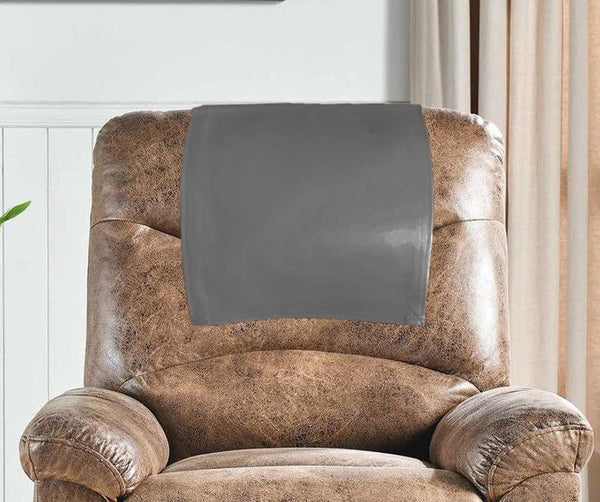 Noora Lambskin Leather,Headrest Cover, Furniture Protector, Loveseat Theater Seat,Black Colour BS021