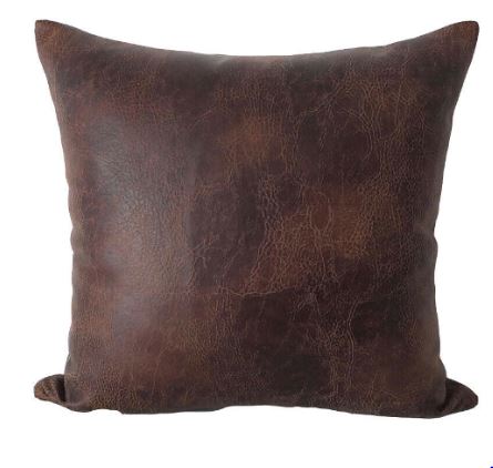 Noora Lambskin Leather Cushion Covers, Decorative Accent Sofa Throw Case Cover, Living & Home Decor,Housewarmimg Gifts