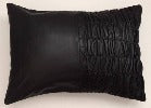 NOORA Leather Pillow Cover, Cushion Pillow Cover, Living Décor, Home Décor, Quilted Cover ,Throw Case Cover Black SU0164