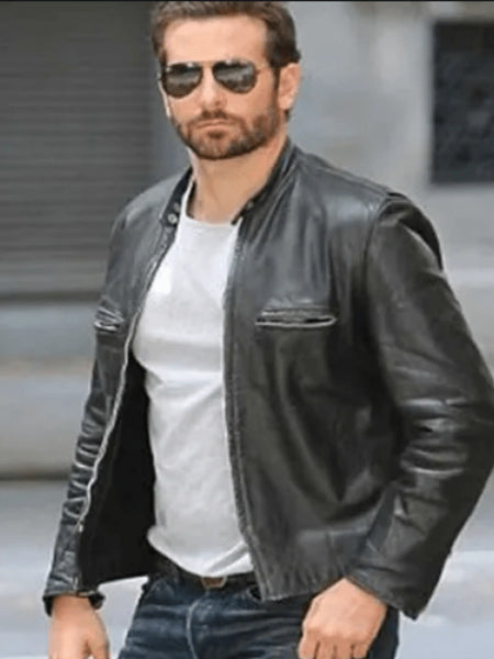 NOORA Mens Lambskin Black Leather Biker Jacket With Zipper & Pocket | Celebrity Wear Jacket | Slim Fit Jacket | — standardized 4K background-preserved hero image