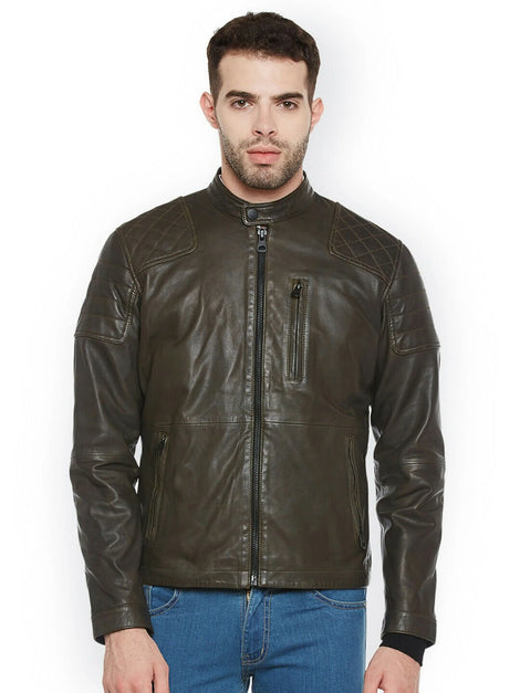 Lambskin Leather Black Jacket Biker Modern Stylesh Jacket