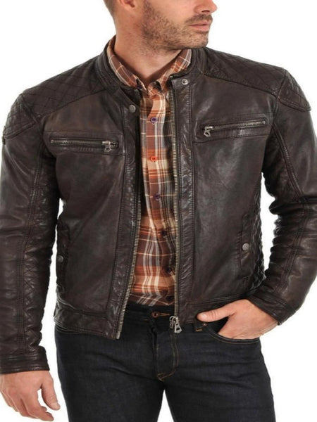Noora Brown Leather Jacket - Han Solo Star wars Cosplay Christmas Jacket ,han costume Movie Jacket — standardized 4K background-preserved hero image
