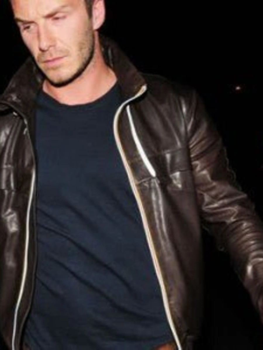 Men’s Brown leather jacket, Glossy Brown Motorcycle Jacket, Classical Western Jacket