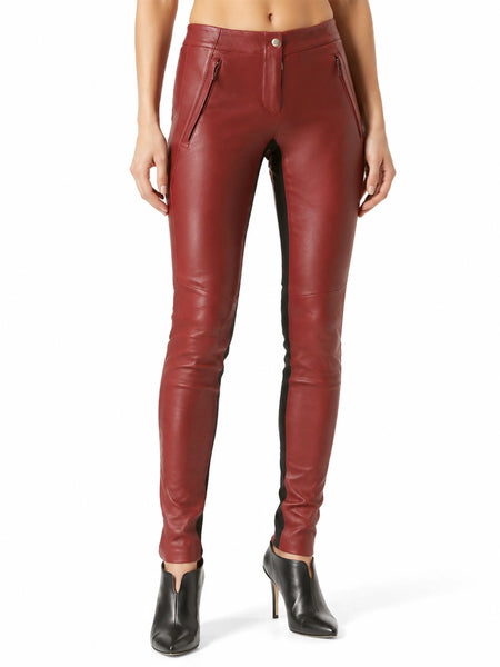 Women's leather pants from waist to footwear — 2880 × 3840 studio hero — Noora International