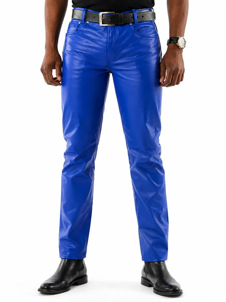 Men's leather pants from waist to footwear — 2880 × 3840 studio hero — Noora International