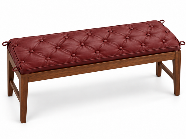 Maroon Bench Seat Cover Indoor Customize Chair Seat Leather – view 3