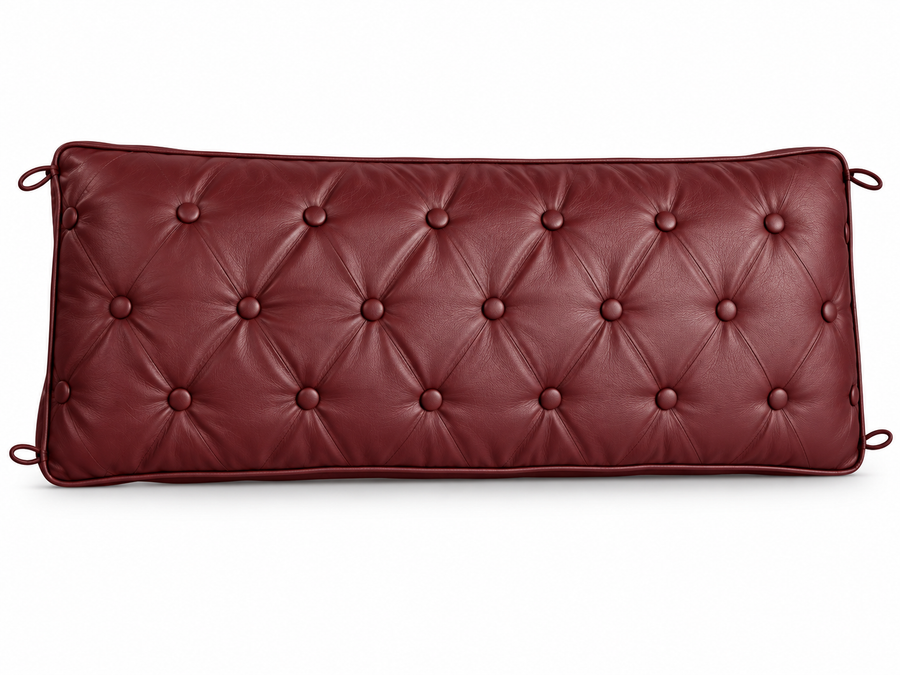 Maroon Bench Seat Cover Indoor Customize Chair Seat Leather