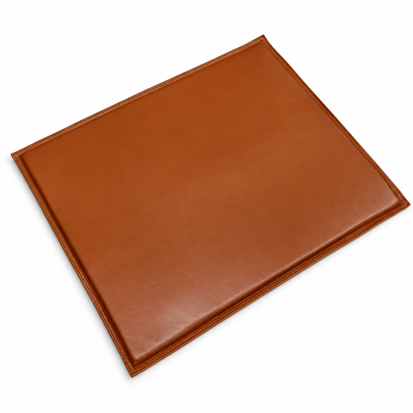 Lambskin Leather TAN SQUARE CHAIR PAD | Dining Seat Pad for Home and Office | Housewarming Gifts