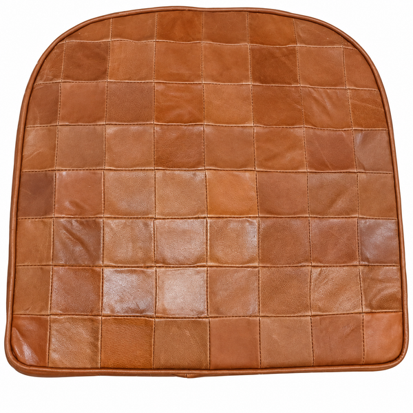 Leather Seat Cushion Antique Brown Tolix Meditation Dining Pad