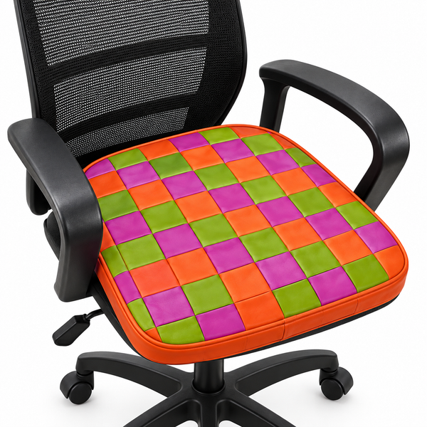 Leather Seat Cushion Foam Insert Tolix Orange Pink Green Colors – view 2