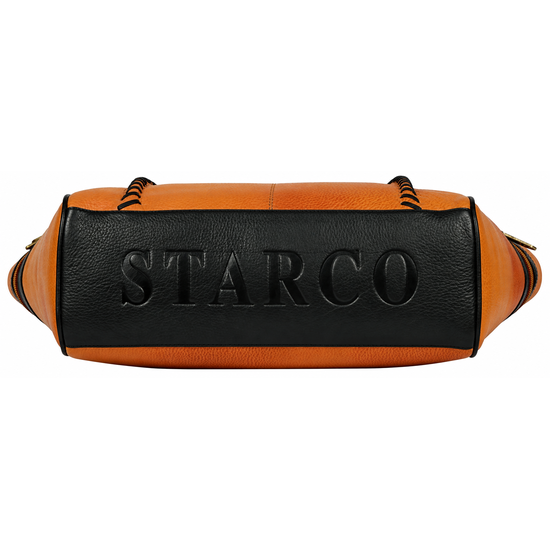 Orange brown women's leather bag – view 2