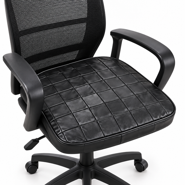 Leather Seat Cushion Black Tolix Yoga Floor Meditation Pad – view 3