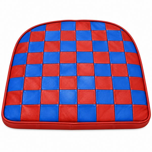 Leather Seat Cushion Red Blue Yoga Floor Tolix Stool Cover – view 3
