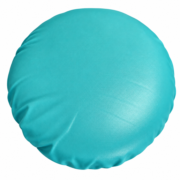 Leather Round Bar Stool Cover Turquoise Furniture Protector Footstool – view 2