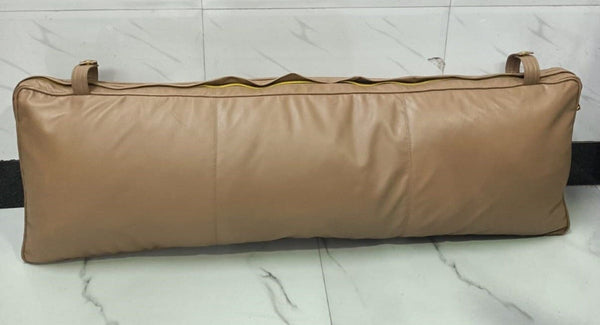 Beige Customized Leather Headboard Cover - Noora International