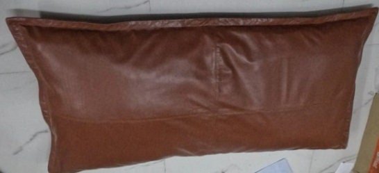 Brick Tan Lambskin Leather Rectangle Pillow Cover - Noora International