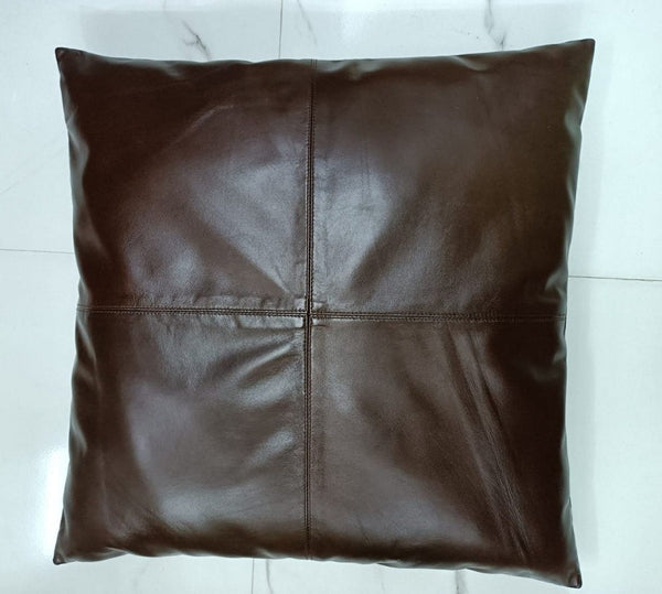 Genuine Lambskin Leather Cushion Cover Plain Sofa Pillow Decorative Throw Cover
