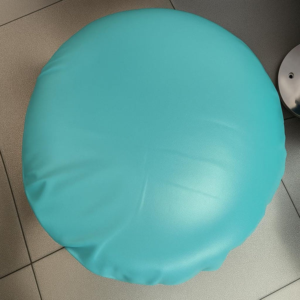 Leather Round Bar Stool Cover Turquoise Furniture Protector Footstool