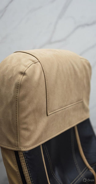 ANTI-SLIP Removable Leather Headrest Cover for Boss Chair