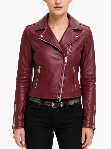 NOORA Designer-Wonderful-Soft-Lambskin-Leather-Moto-Jacket-For-Stylish BS-93 - standardized hero