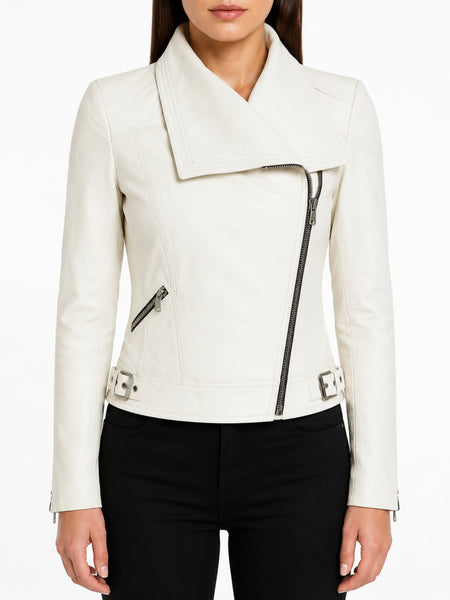 Noora NEW 100% WOMEN'S SOFT LAMBSKIN LEATHER BOMBER BIKER Halloween JACKET SJ9 — standardized studio hero