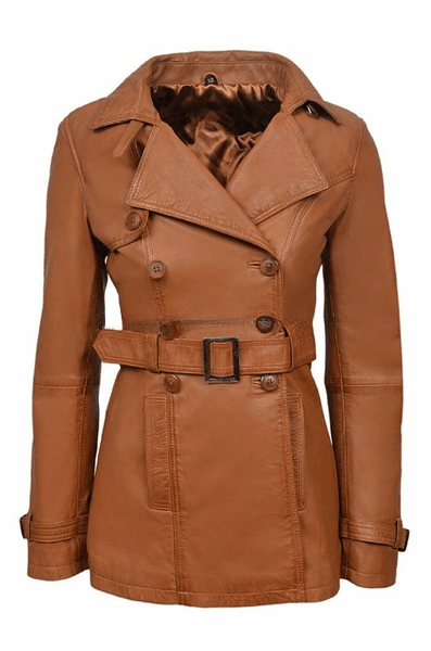 NOORA New Stylish LAMBSKIN Soft Leather Women TAN Genuine - Noora International