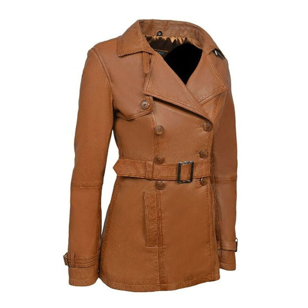 NOORA New Stylish LAMBSKIN Soft Leather Women TAN Genuine - Noora International