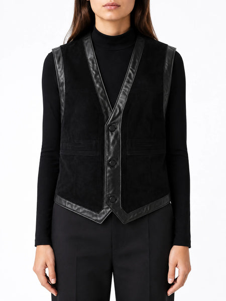 Noora New Womens Lambskin Leather Black Jacket Racing Stylesh  Biker Jacket RT595 — standardized leather jacket hero