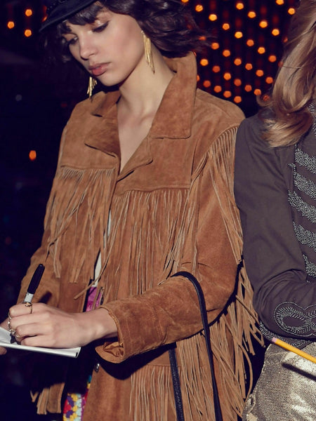 Noora New Women's Lambskin Brown Suede Leather Jacket Racing Stylish Biker Modern Jacket  L13 — standardized leather jacket hero