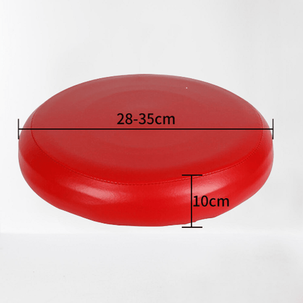 Real Leather RED ROUND Bar STOOL Cover Furniture Protector Replacement | Elastic Stool Covers - Noora International