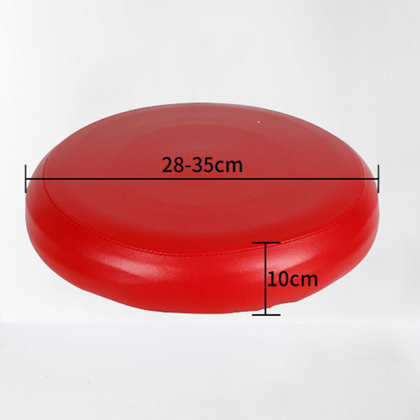 Real Leather RED ROUND Bar STOOL Cover Furniture Protector Replacement | Elastic Stool Covers