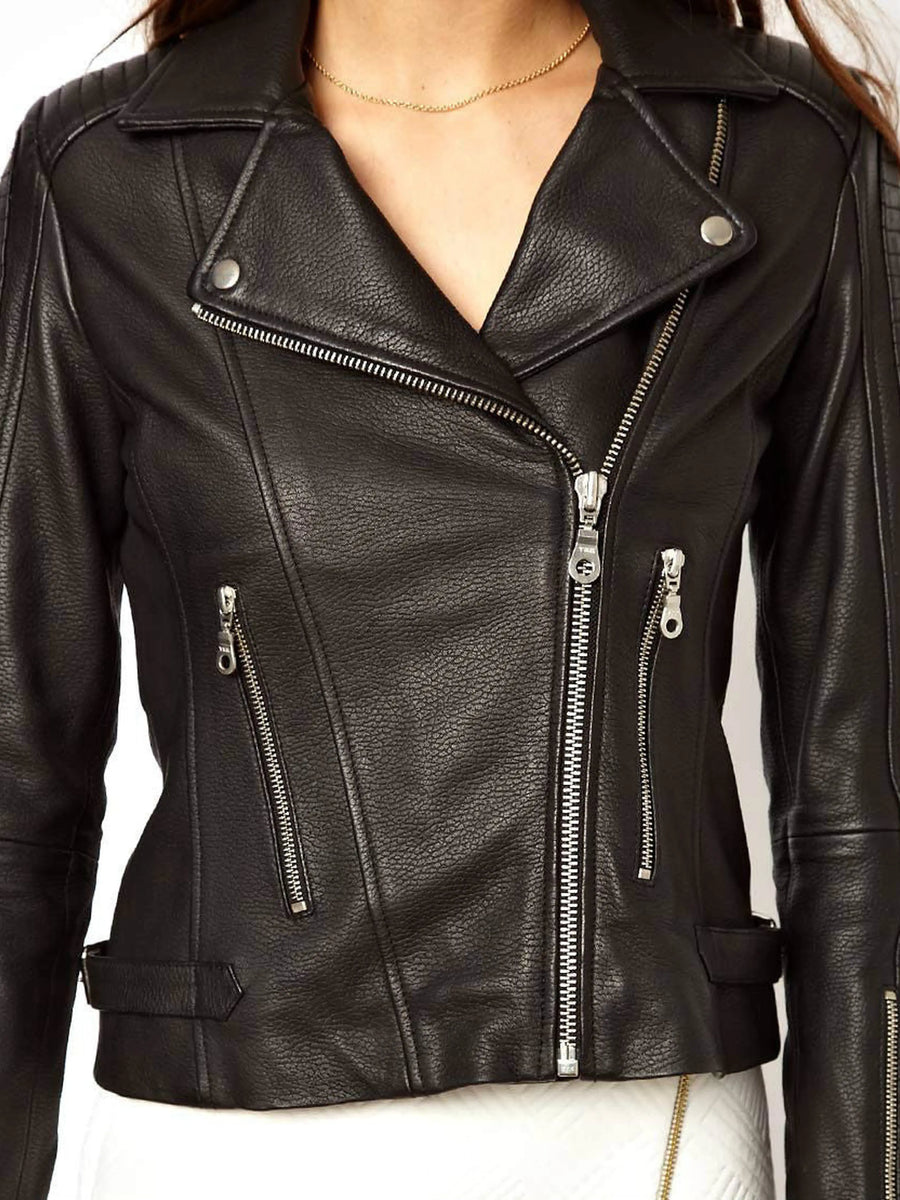 Women's Biker Leather jacket Western Style Jacket