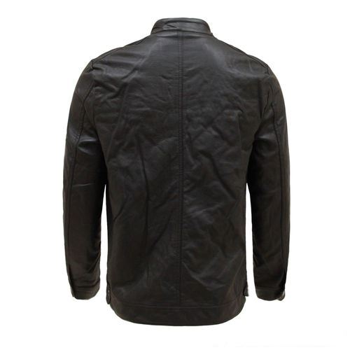Noora New Lambskin Mens Black Leather Jacket | Shiny black Casual Biker Style Jacket YK090