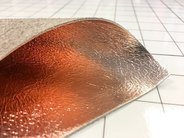 NOORA Top Quality ROSE Gold Leather Lambskin Metallic Sheep Hide | Rose Lambskin Leather Nappa SU0146