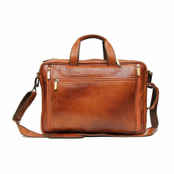 15 inch Pure Leather Laptop Backpack Bag for Man and woman 3 in one Style A1 - Noora International
