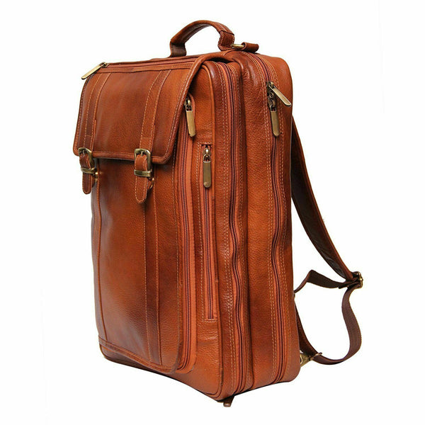 15 inch Pure Leather Laptop Backpack Bag for Man and woman 3 in one Style A1 - Noora International