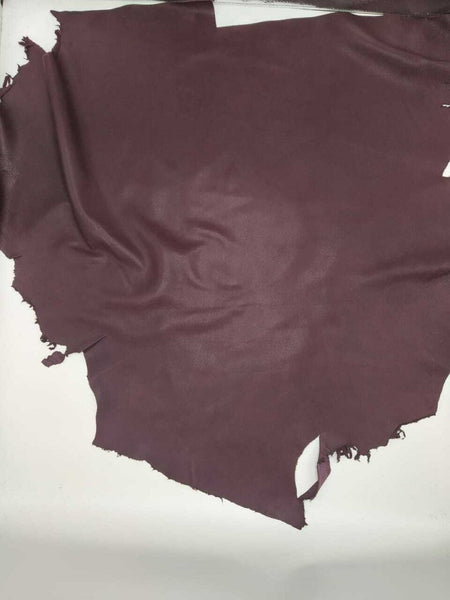 NOORA Lambskin leather hide skin Dark Brown Sheep Nappa Soft Finish Leather 5+ Sqft WA76