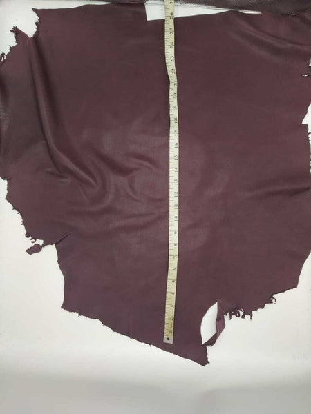NOORA Lambskin leather hide skin Dark Brown Sheep Nappa Soft Finish Leather 5+ Sqft WA76