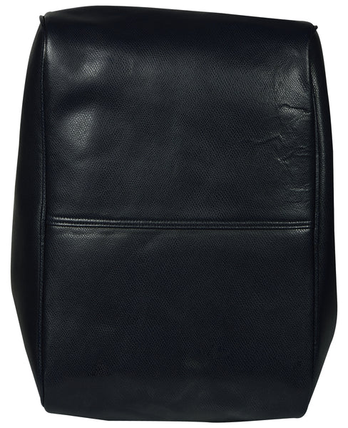 Women's black bucket leather bag
