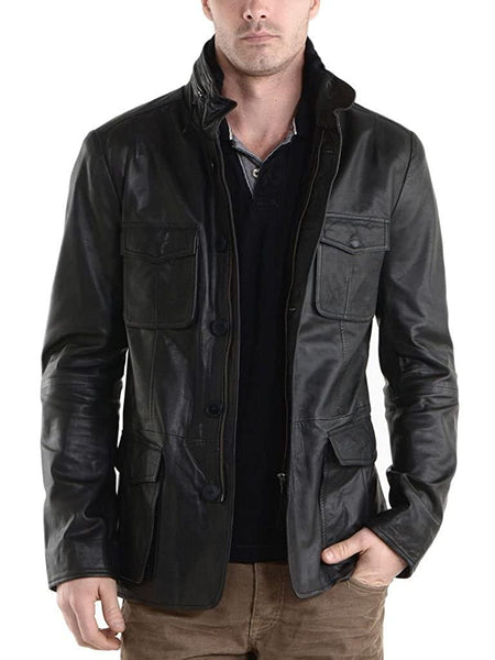 NOORA Men's Pure Slim Fit Outerwear Jacket 244A
