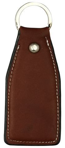 Redish brown leather key chain