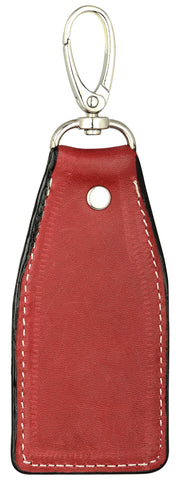 Red Leather Keychain | Red Leather Key Fob | Noora International