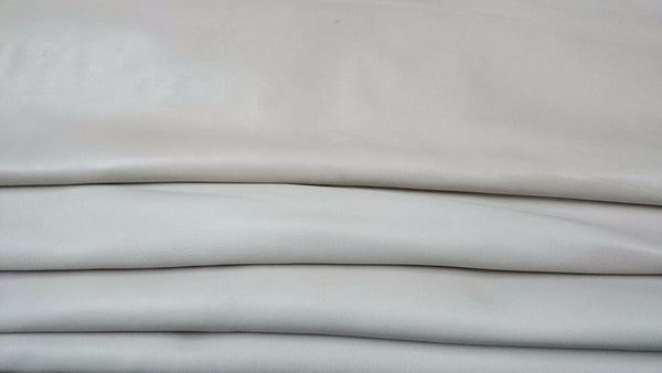 NOORA ICE WHITE offwhite Lambskin Lamb Sheep leather material for sewing hide skin skins hides Genuine Leather Off-White 5 Sq Ft SJ112