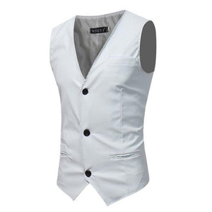 Noora Classic Vest For Men Formal Attire Business Sleeveless Waist Coat Blazer Suit Comfort Fit SJ152