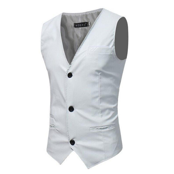 Noora Classic Vest For Men Formal Attire Business Sleeveless Waist Coat Blazer Suit Comfort Fit SJ152
