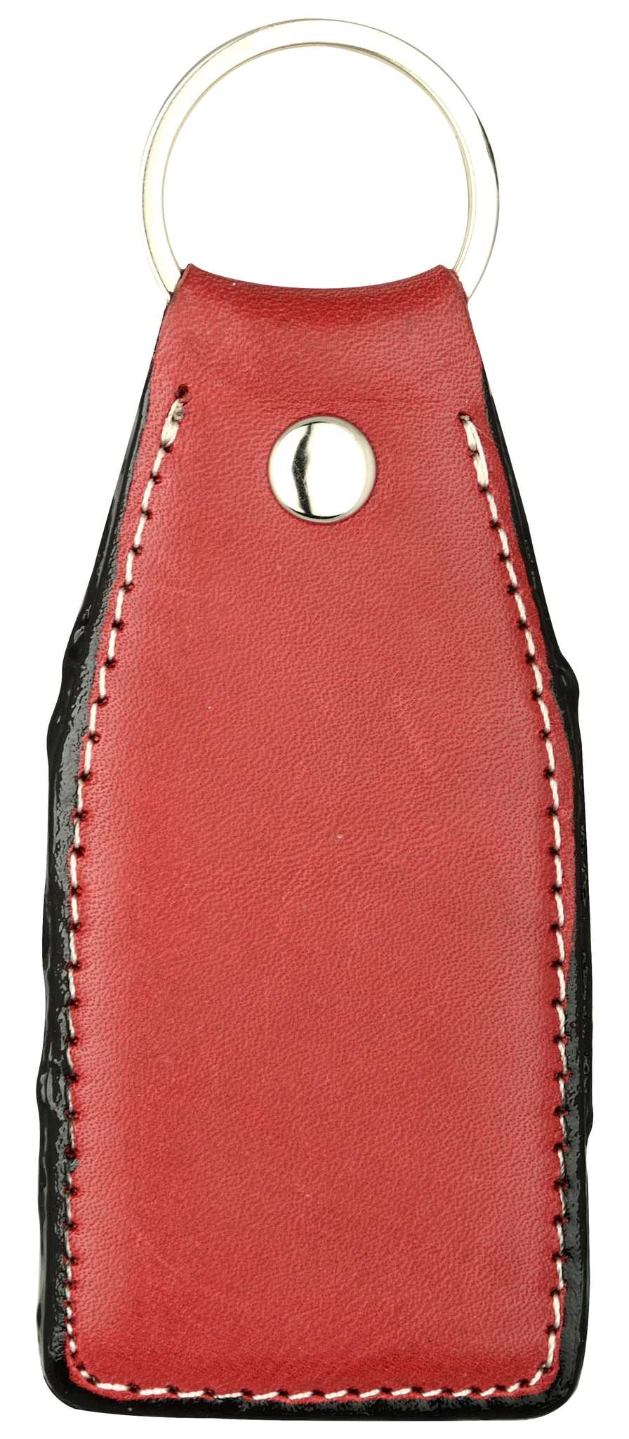 pink leather key chain