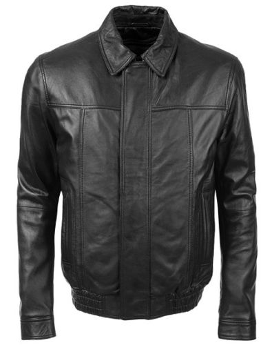 Men's Button up Leather Jacket | Button Up Jacket | Noora International