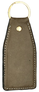 Brown leather key chain